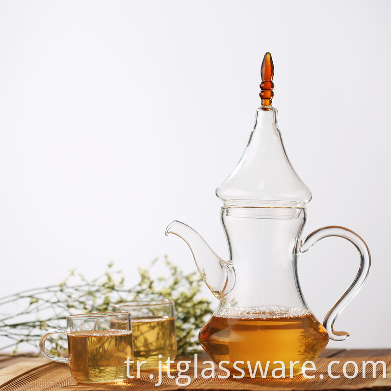 heat resistant glass teapot